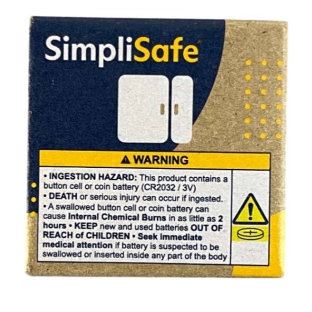 4 SimpliSafe Entry Sensor Home Security White